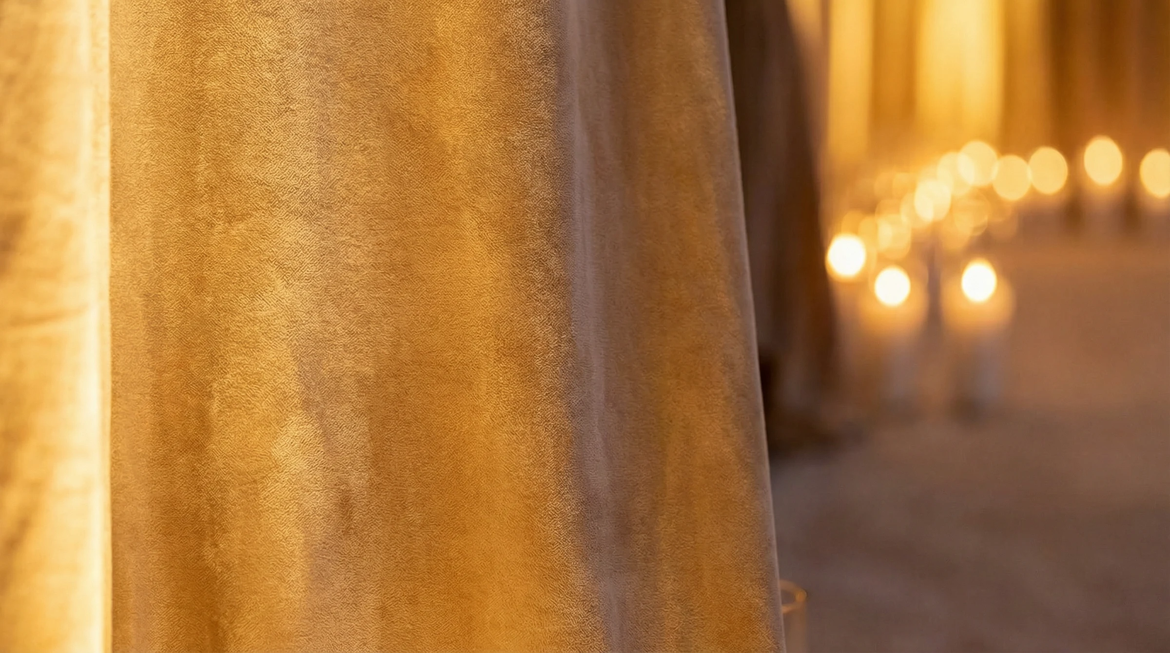 Chateau Marmont Gala — event drapery installation detail 1