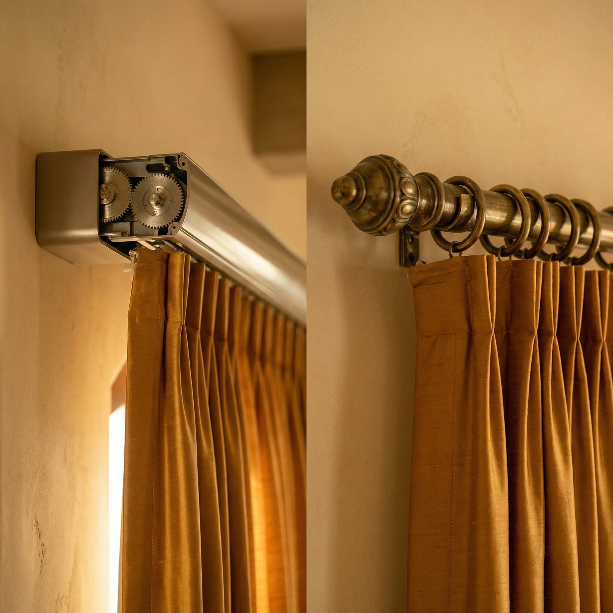 Montecito Estate — residential drapery installation detail 3