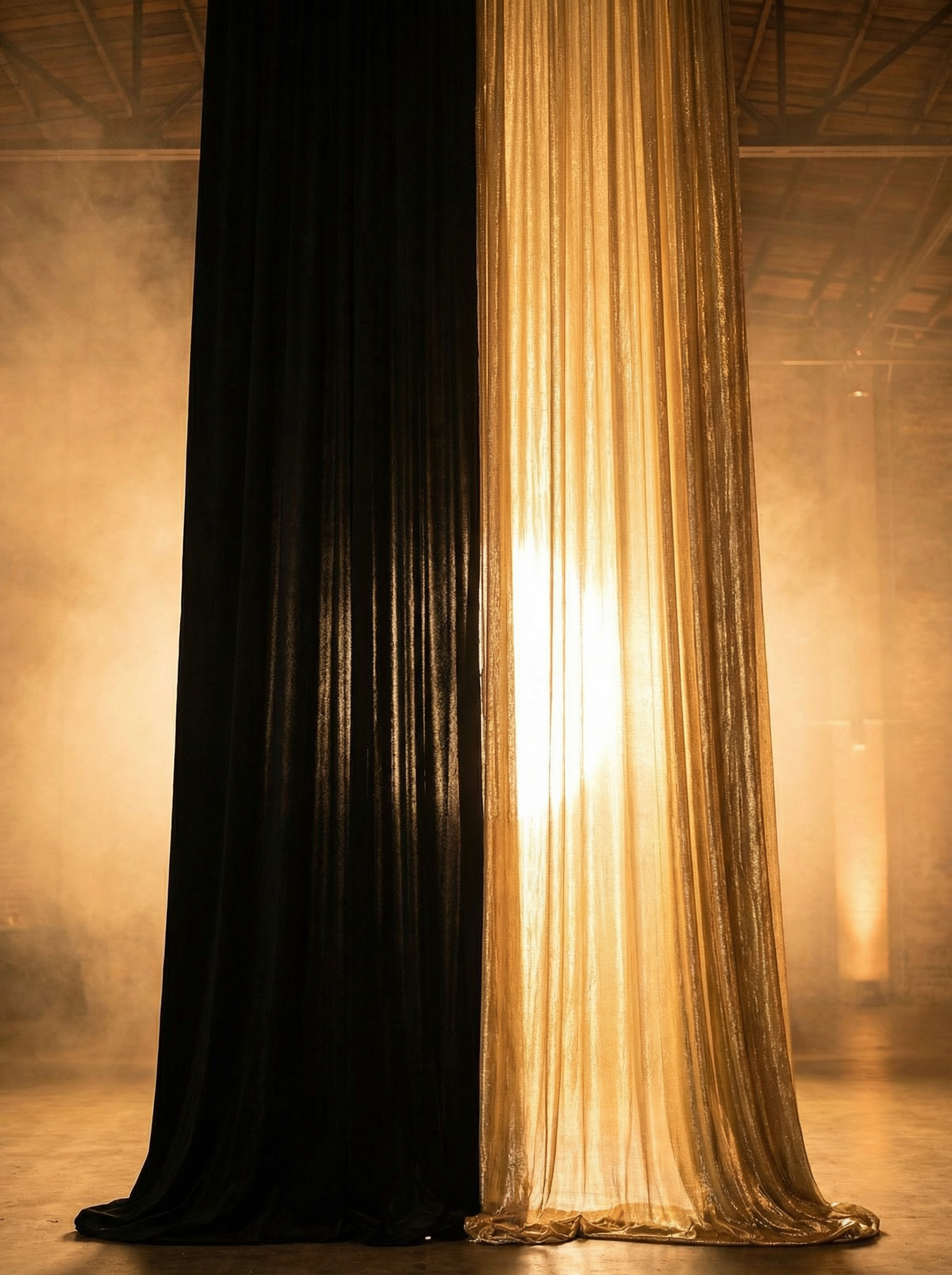 Oscar Night After Party — event drapery installation detail 5