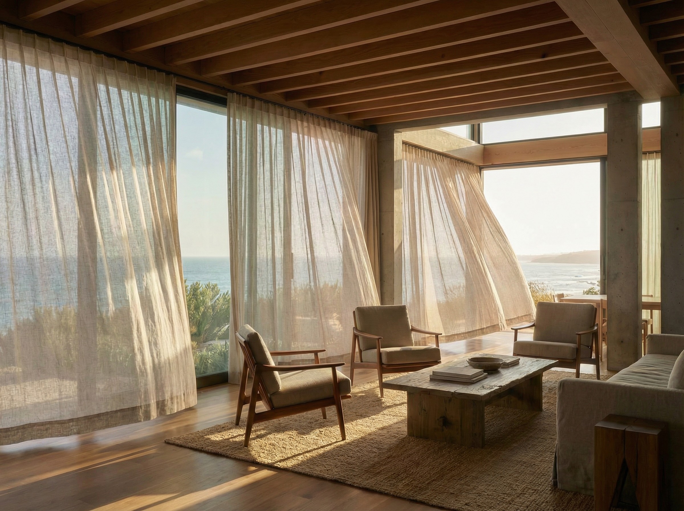 Pacific Palisades Residence — residential drapery installation detail 4