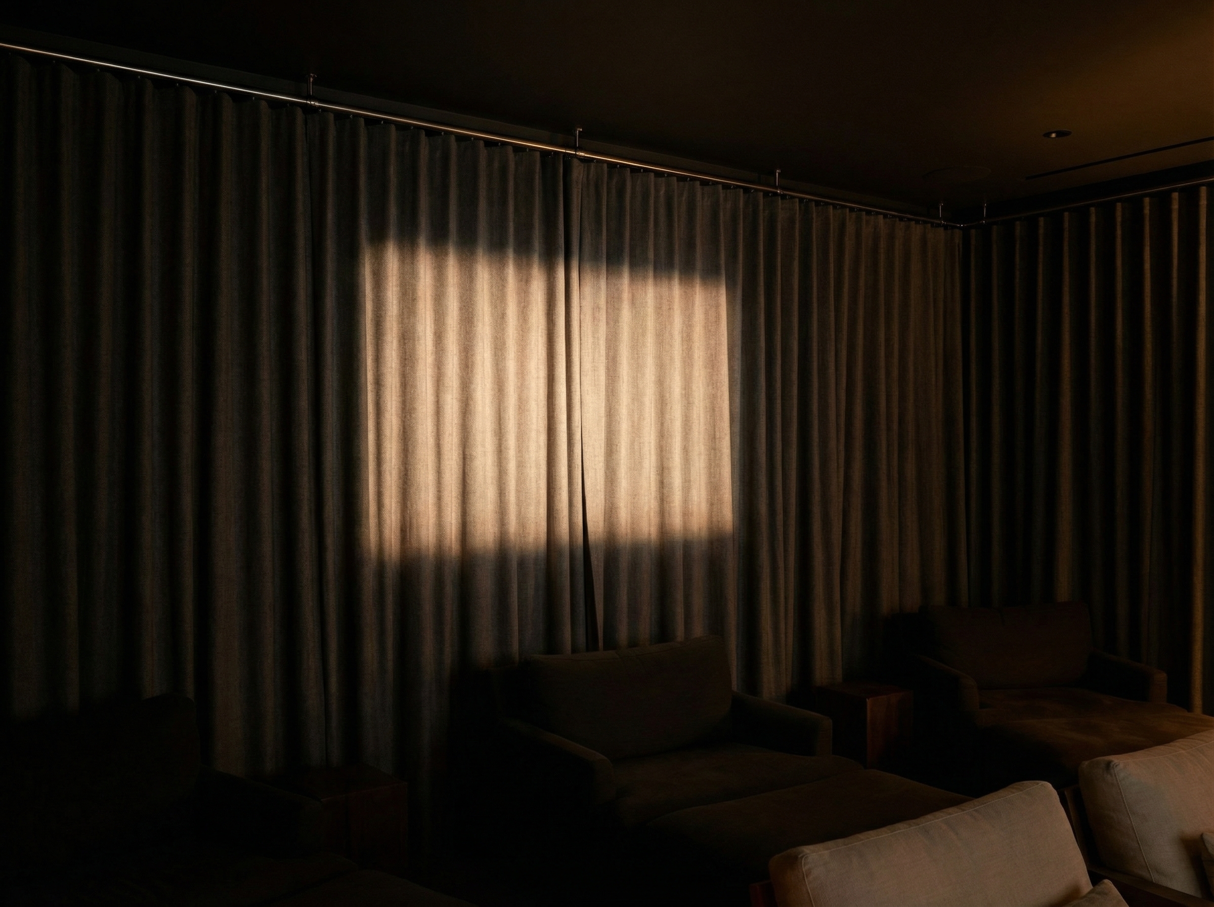 Soho House Malibu — hospitality drapery installation detail 2